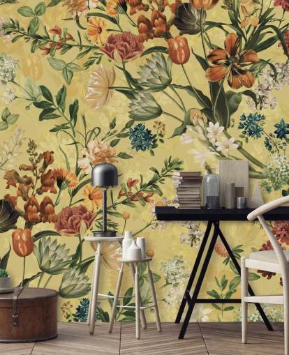 country florals wallpaper