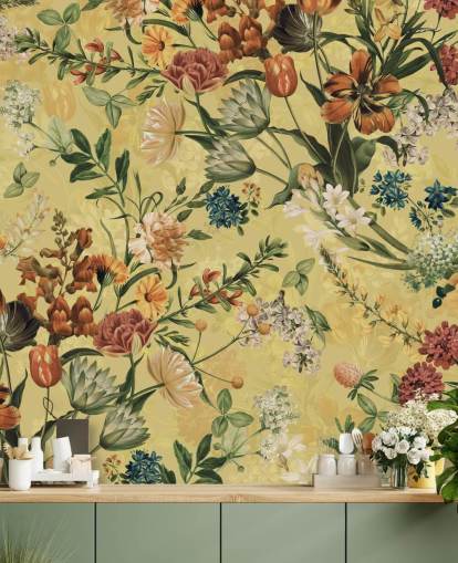 country florals wallpaper