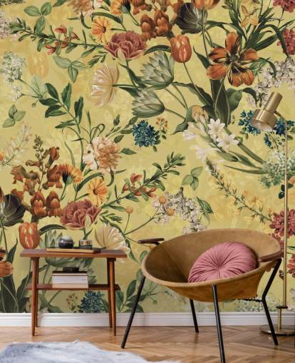 country florals wallpaper