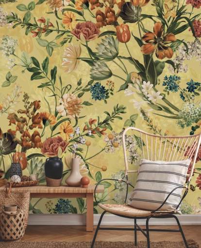 country florals wallpaper
