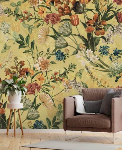 country bloemen behang country bloemen behang