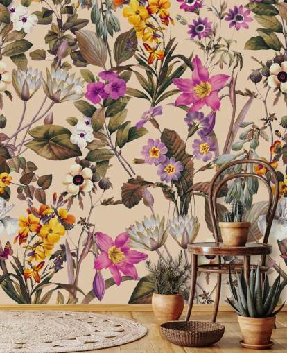 papier peint jolies fleurs