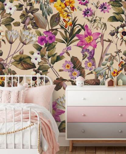 mooie bloemen behang