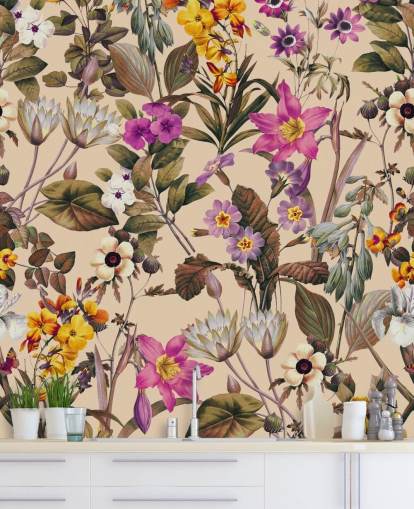 bella carta da parati fiori