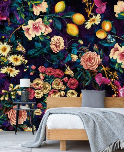 mørk frukt og floral tapet mørk frukt og floral tapet