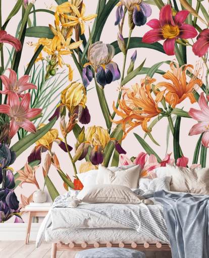 tropical floral wallpaper