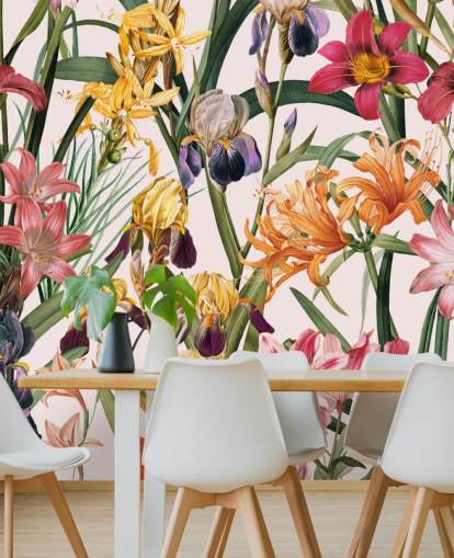 papier peint à fleurs tropicales papier peint à fleurs tropicales