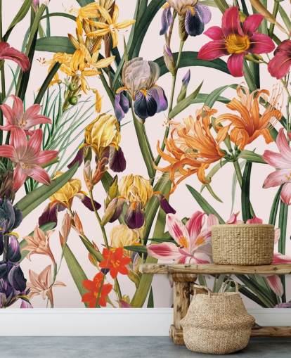 tropisk floral tapet tropisk floral tapet