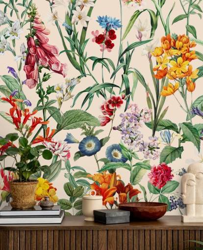 ganska färgglada äng blommor tapeter ganska färgglada äng blommor tapeter