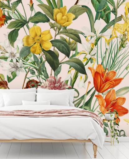 tropisk blomstret tapet tropisk blomstret tapet