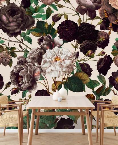 dark purple flowers wallpaper