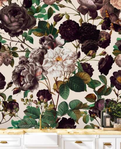 dark purple flowers wallpaper