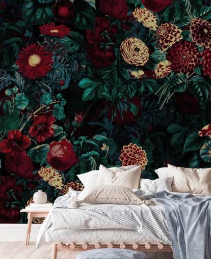 maroon flower wallpaper