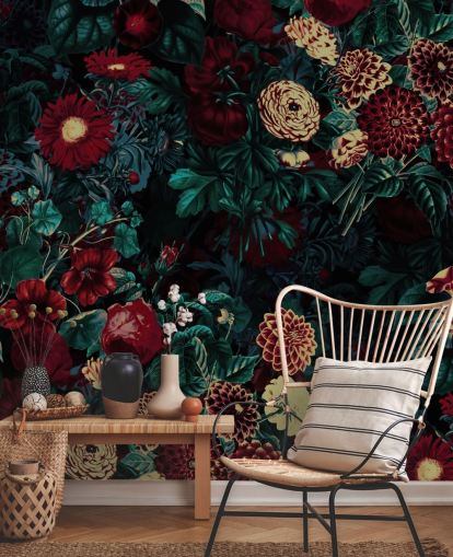 papel de parede flor marrom papel de parede flor marrom