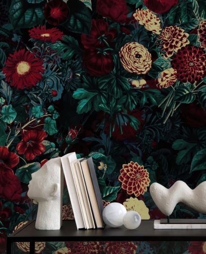 maroon flower wallpaper