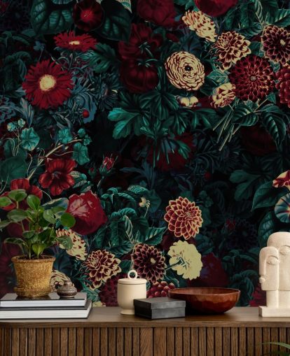 maroon flower wallpaper