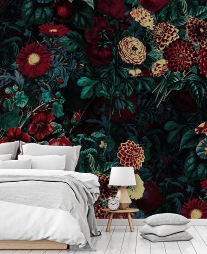 maroon flower wallpaper