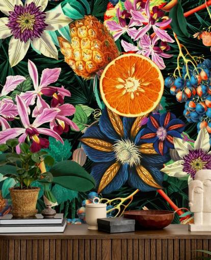 papier peint de fruits et de fleurs papier peint de fruits et de fleurs