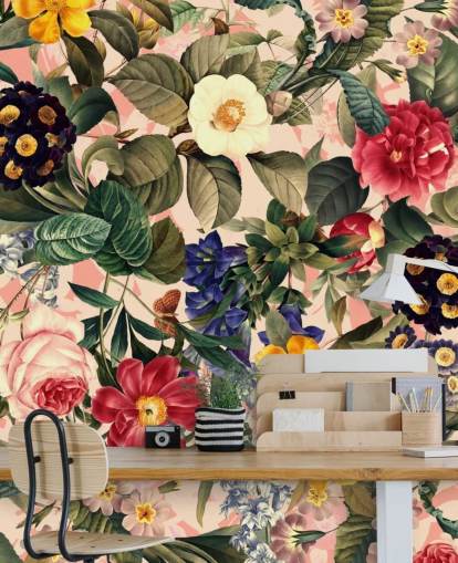 joli papier peint de fleurs