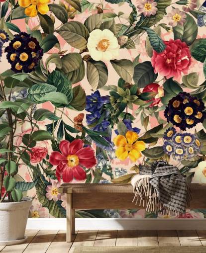 joli papier peint de fleurs