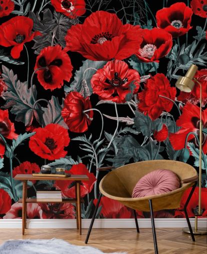 dark red poppies wallpaper dark red poppies wallpaper
