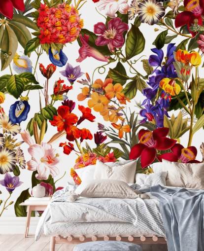 joli papier peint à fleurs