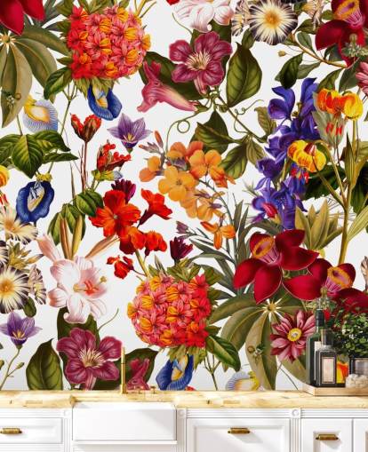 pretty floral wallpaper