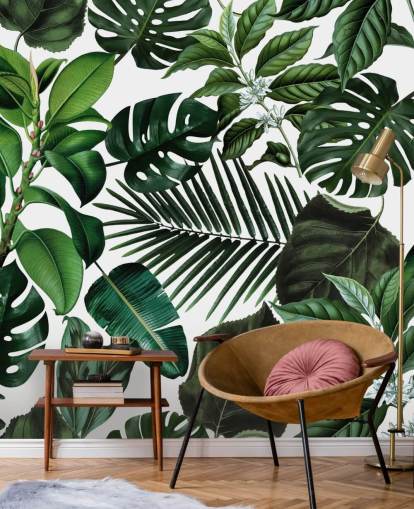 green exotic leaves wallpaper green exotic leaves wallpaper