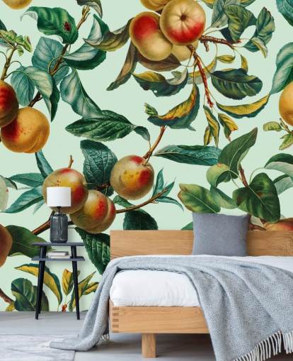 peaches and pears wallpaper