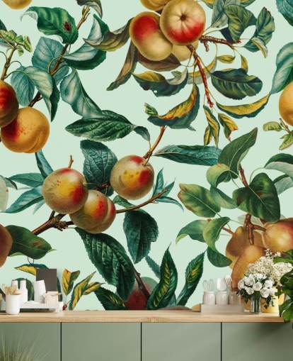 perziken en peren behang