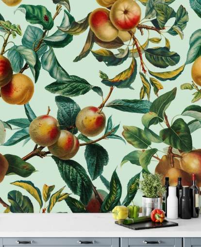 peaches and pears wallpaper