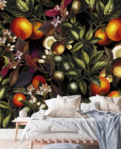 orange and lemon wallpaper