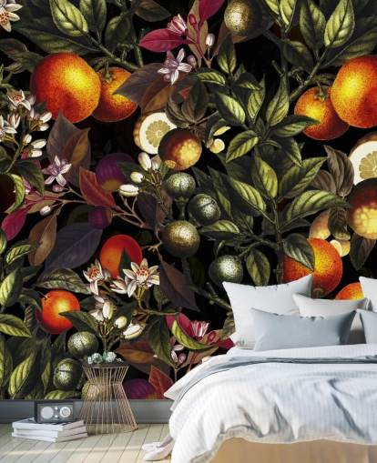 orange and lemon wallpaper