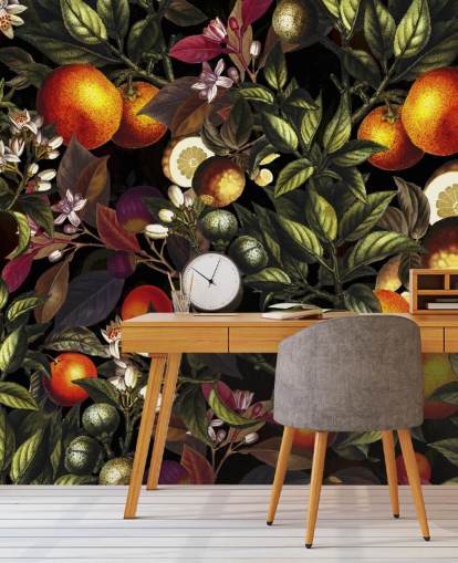 orange and lemon wallpaper