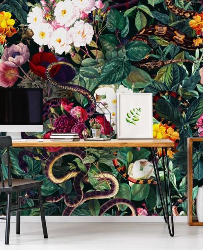 Fondos de snake and flowers