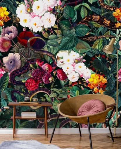 Fondos de snake and flowers