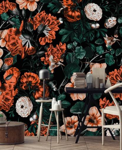 red flowers on dark background wallpaper red flowers on dark background wallpaper