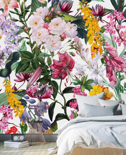 mooie bloemen behang