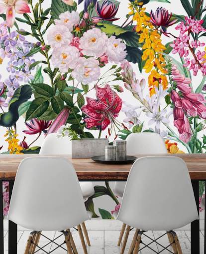 mooie bloemen behang