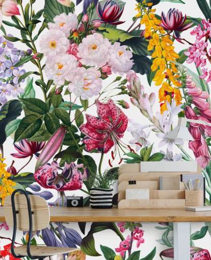 smukke blomster tapet