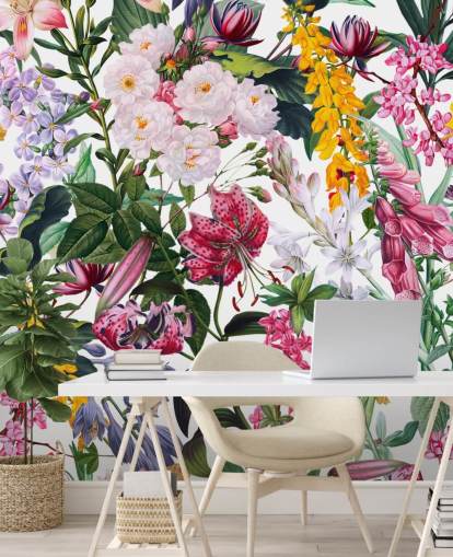 papel de parede bonito flores