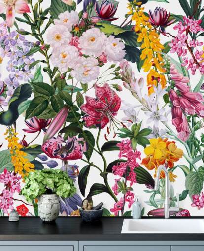 bella carta da parati fiori