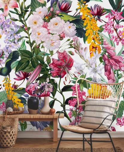 smukke blomster tapet