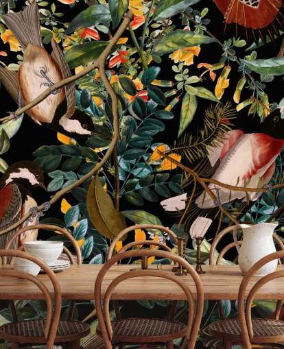 carta da parati dark bird