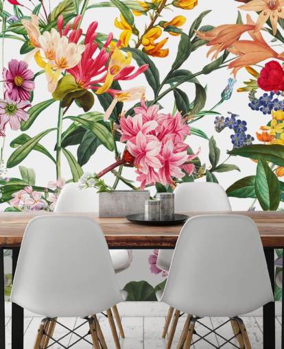 papel de parede flores coloridas papel de parede flores coloridas