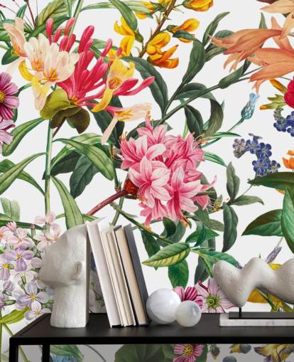 färgglada blommor tapeter