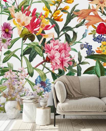 fargerike blomster tapet fargerike blomster tapet