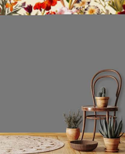 papel pintado floral colorido