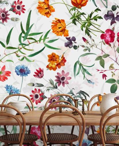 flower wallpaper on white background wallpaper