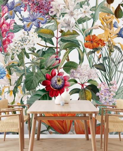 pen floral fargerik tapet pen floral fargerik tapet